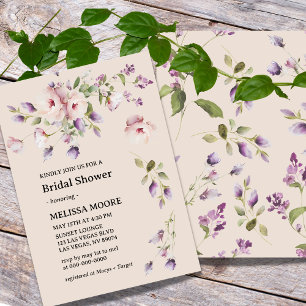 Magnolia Blooms Bridal Shower Invitación