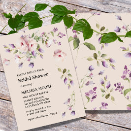 Magnolia Blooms Bridal Shower Invitación