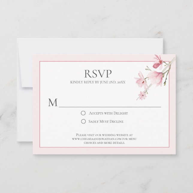 Magnolia Blooms RSVP (Anverso)