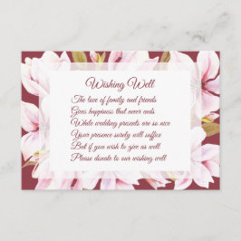 Magnolia Burgundy Boda Deseando Tarjetas Bien