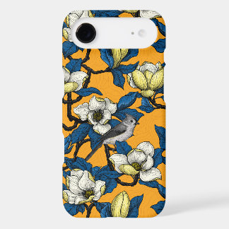 Magnolia en flor y pájaro del ratón 3