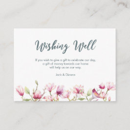 Magnolia floral elegante deseando una tarjeta de b