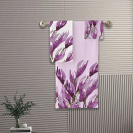 Magnolia Floral Watercolor Violeta Rubor