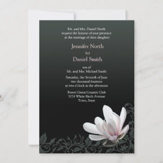 Magnolia Invitaciones a la boda Diseño Floral Clás