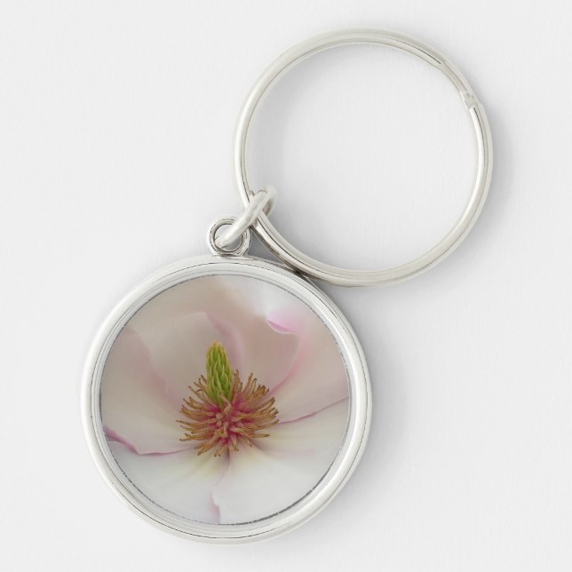 Magnolia Keychain Hermosa Cadena de llavero de flo (Frente)