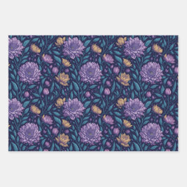 Magnolia Oscura Púrpura Y Papel Acondicionado De R