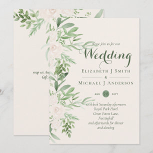 Magnolia Sage Green Floral Wedding