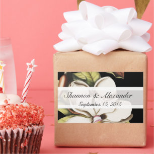 Magnolia vintage sobre Pegatinas negros