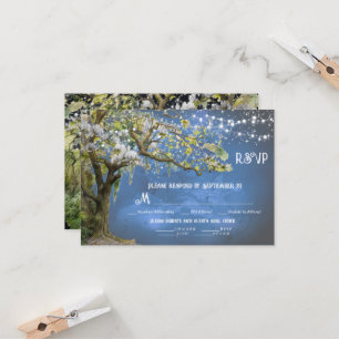 Magnolia y Moss Wedding RSVP Tarjeta de Elección d