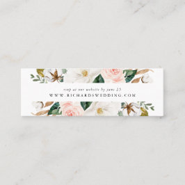 Magnolias acuarelas | Tarjetas RSVP de boda