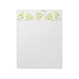 Magnolias amarillas en un gran Bloc de notas