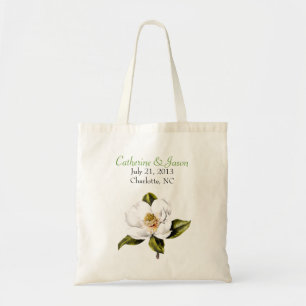 Magnolias blancas que casan la bolsa de asas