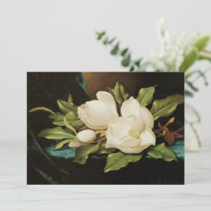 Magnolias Gigantes sobre un Paño de Terciopelo Azu