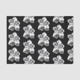 Magnolias metálicas sobre papel tisular