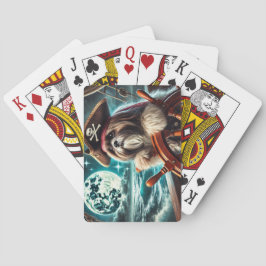 Magnum el Pirata Shih Tzu - Jugando cartas