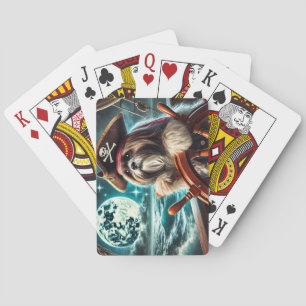 Magnum el Pirata Shih Tzu - Jugando cartas