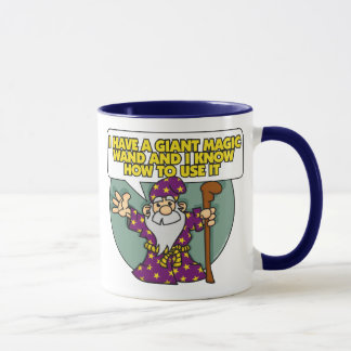 Mago con la taza de la vara