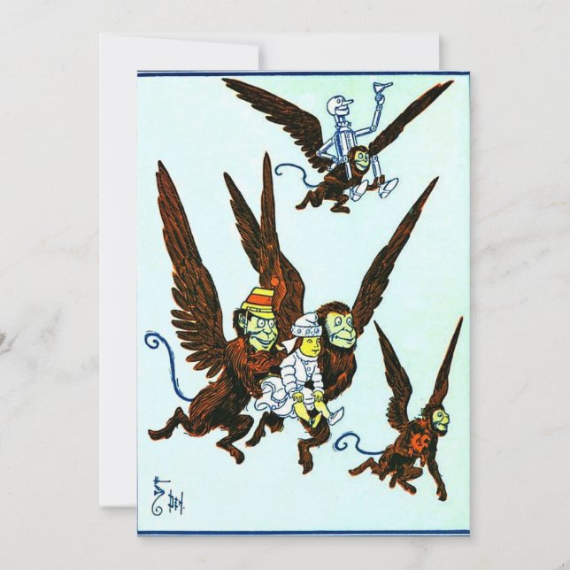Mago de monos Oz Winged volando monos (Anverso)