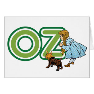 Mago de Oz Vintage Dorothy Toto con letras GRANDES