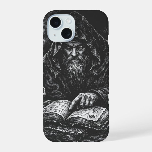Mago estudiando el grimorio — por BurnsInHell (Reverso )