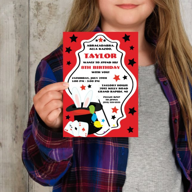 Mago, Invitación de Cumpleaños de Espectáculo de M (Subido por el creador)