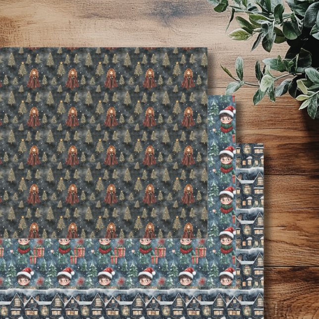 Mago mágico Papel de ajuste escolar (Wizard World Wrapping Paper )