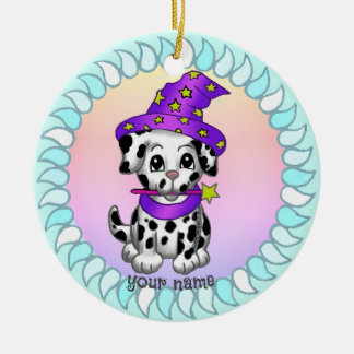 Mago Ornamento de perro de cachorro