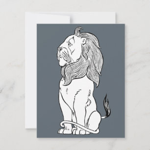 Mago vintage de Oz, León cobarde valiente
