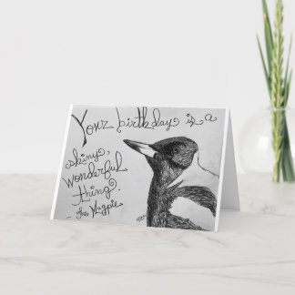 Magpie Shiny, maravillosa tarjeta de cumpleaños