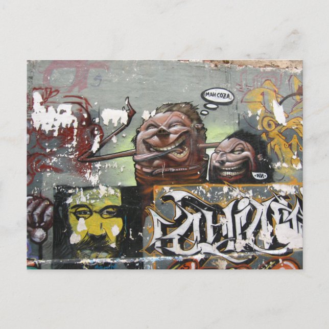 Mah coza, Graffiti, España postal (Anverso)