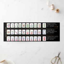 Mah Jongg American Tiles Tarjeta triple plegable