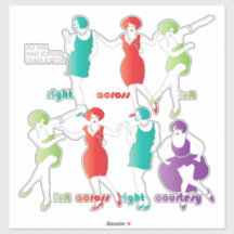 Mah Jongg Charleston Vinyl Pegatina