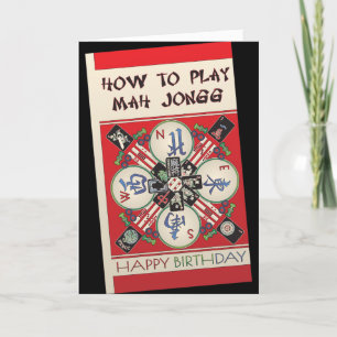 Mah Jongg Cómo Jugar Tarjeta