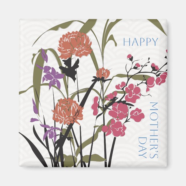 Mah Jongg florió el imán de la madre (Frente)