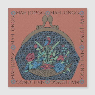 Mah Jongg imán plano de la bolsa de flores