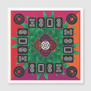 Mah Jongg Money Tree 2025 imán plano