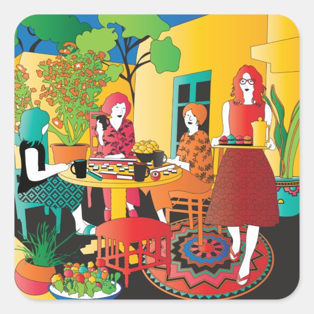 Mah Jongg Pegatinas de Adobe (Anverso)