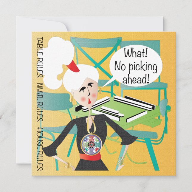 Mah Jongg Sayings Picking Ahead (Anverso)