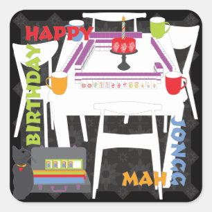 Mah Jongg Tiles y Pegatinas de mesa