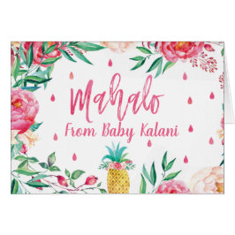 Mahalo Baby Shower hawaiano le agradece las