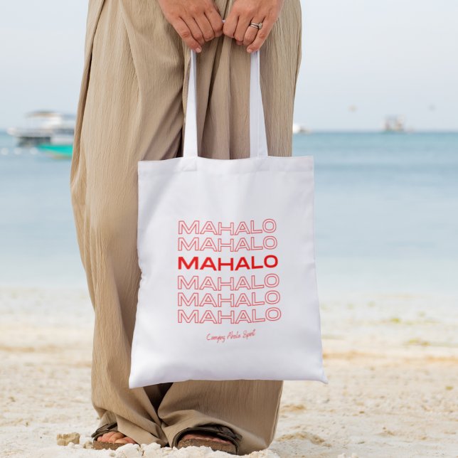 Mahalo Gracias Bolsa De Compras (mahalo hawaii totebag)