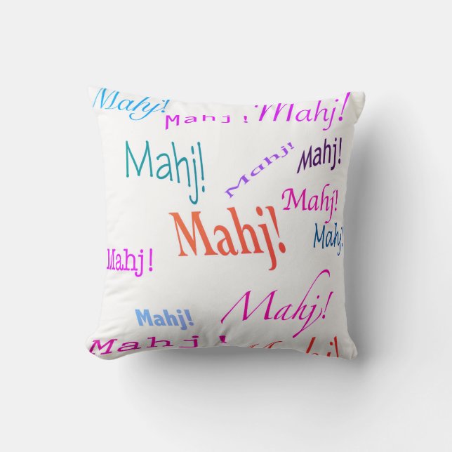 ¡Mahj! Almohada (Anverso)