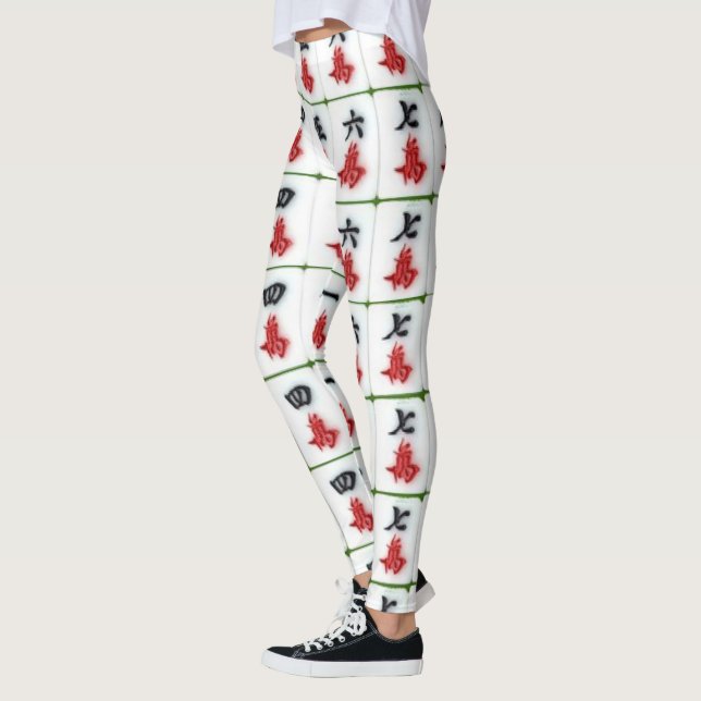 Mahjong Leggings Blancos  (Izquierda)