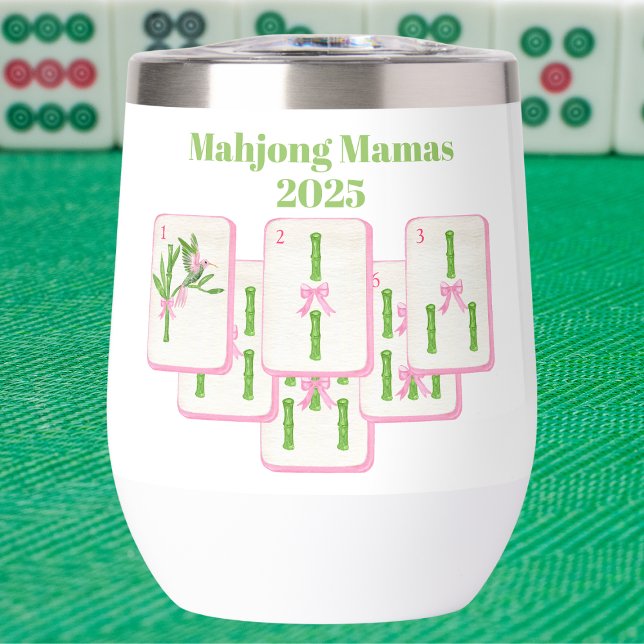Mahjong Mamas Mahjong Bamboo Tiles Bows Coquette (Subido por el creador)