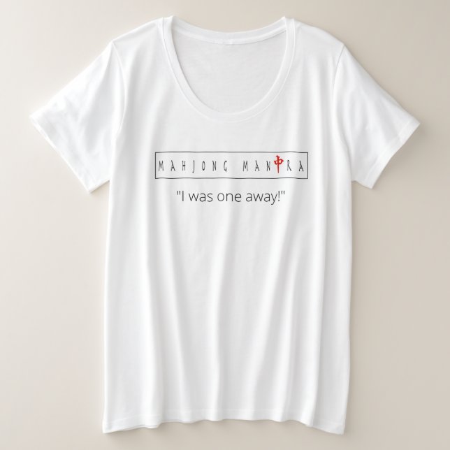 Mahjong Mantra "Yo fui una camiseta femenina" (Anverso del diseño)