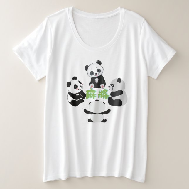 Mahjong Panda Cute Funny (Anverso del diseño)