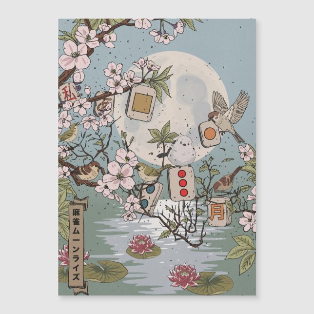 Mahjong Salida de la Luna (Anverso)