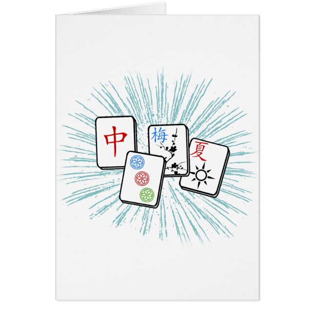 Mahjong Tiles Blue (Frente)