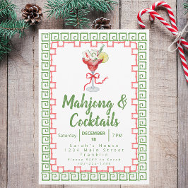 Mahjong y Fiesta de Navidades de cócteles