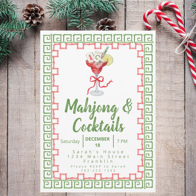 Mahjong y Fiesta de Navidades de cócteles (Subido por el creador)